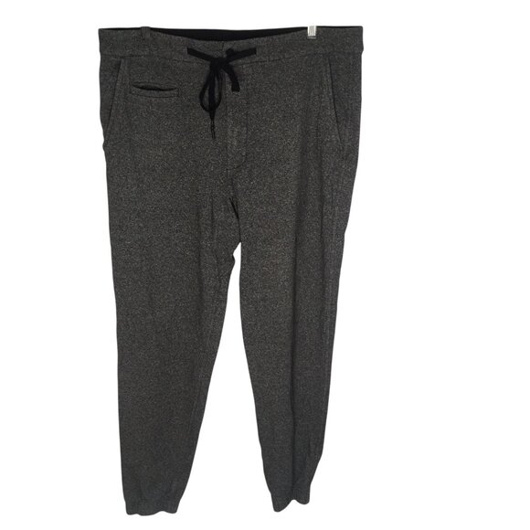 Lululemon Jogger Pants Mens 36 Gray Heather Drawstring Cuffed Athletic Pockets - Picture 15 of 15